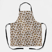 Gold Glitter Leopard Print Schort (Voorkant)