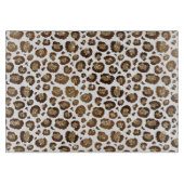 Gold Glitter Leopard Print Snijplank (Voorkant)