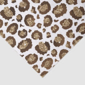 Gold Glitter Leopard Print Tissuepapier (Detail)