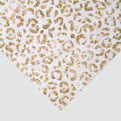 Gold Glitter Leopard Print Tissuepapier (Detail)