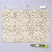 Gold Glitter Leopard Print Tissuepapier (Craft)