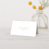 Gold Glitter Lijst Weddentable Place Card Plaatskaartje (Achterkant)
