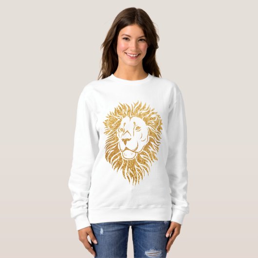 Gold Glitter | Lion Trui (Voorkant volledig)