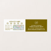Gold Glitter Lips, Makeup Artist, Loyalty Card Visitekaartje (Binnenkant ongevouwen)