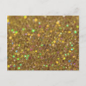 Gold Glitter look Artwork Briefkaart (Voorkant)
