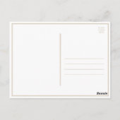 Gold Glitter Look Dank je Briefkaart (Achterkant)