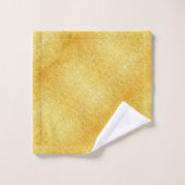 Gold Glitter Look Moderne Elegante Sjabloon Bad Handdoek (Wasdoekje)