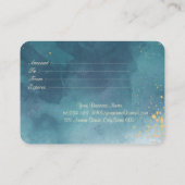 Gold Glitter Lotus, Confetti, Paint Splash Kortingskaartje (Achterkant)