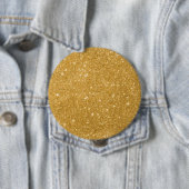 Gold Glitter luxe Ronde Button 4,0 Cm (In situ)