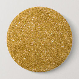 Gold Glitter luxe Ronde Button 4,0 Cm