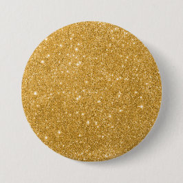 Gold Glitter luxe Ronde Button 7,6 Cm
