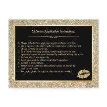 Gold Glitter Makeup Lips Instruction Tips