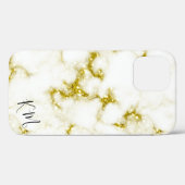 Gold Glitter Marble - Aangepast Case-Mate iPhone Case (Achterkant (horizontaal))