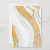 Gold Glitter Marble Law School Graduparty Kaart (Achterkant)