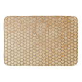 Gold Glitter Marble Mermaid Scaling Pattern Badmat (Voorkant)