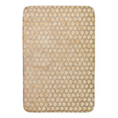 Gold Glitter Marble Mermaid Scaling Pattern Badmat (Voorkant Verticaal)