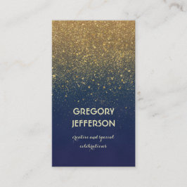 Gold Glitter  marinevrouw Wedding and Party Visitekaartje