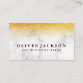 Gold Glitter | Marmer Visitekaartje (Voorkant)
