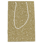 Gold Glitter Medium Cadeauzakje (Voorkant)