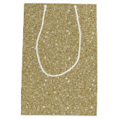 Gold Glitter Medium Cadeauzakje (Achterkant)