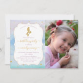 Gold Glitter Mermaid Foto van elke dag Kaart (Voorkant)