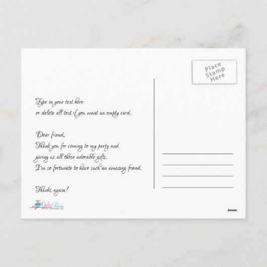 Gold Glitter|Mermaid under Zee Hartelijk dank Feestdagenkaart (Achterkant)