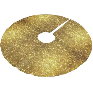 Gold Glitter Metallic Elegant Holiday Chic Kerstboom Rok
