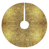 Gold Glitter Metallic Elegant Holiday Chic Kerstboom Rok (Voorkant)