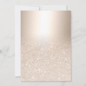 Gold glitter metallic ombre redt de datum van het  save the date (Achterkant)