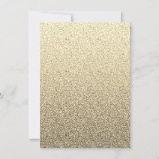 Gold Glitter Modern Bridal Shower Kaart (Achterkant)