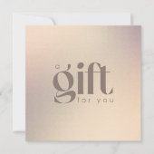 Gold Glitter Modern Stylish Cadeaubon (Voorkant)