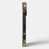 Gold Glitter Monogram Case-Mate iPhone Case (Achterkant / Rechts)