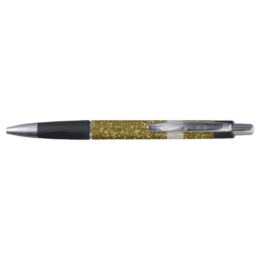Gold Glitter Monogrammed Pen (Achterkant)