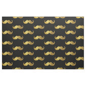 Gold Glitter Mustache Stof (Fat Quarter)