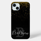 Gold Glitter-naam Case-Mate iPhone Case (Achterkant)