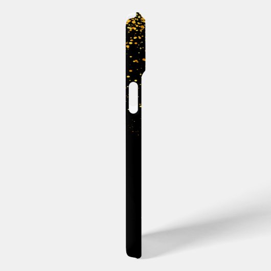 Gold Glitter-naam Case-Mate iPhone Case (Achterkant / Rechts)