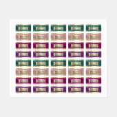 Gold Glitter Name Promotion Online Shop Labels (Vel)