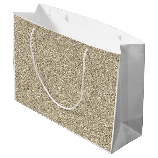 Gold Glitter Names vieren 50 jaar Jubileum Groot Cadeauzakje (Achterkant Gekanteld)