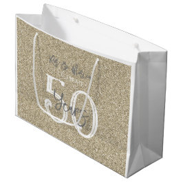 Gold Glitter Names vieren 50 jaar Jubileum Groot Cadeauzakje