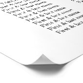 Gold Glitter & Navy Agate Wedding Seating Chart Poster (Hoek)