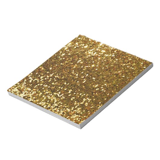 Gold Glitter Notitieblok (Linkerzijde)