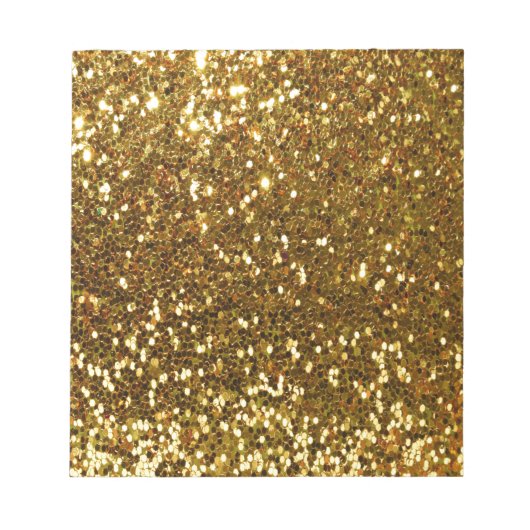Gold Glitter Notitieblok (Voorkant)