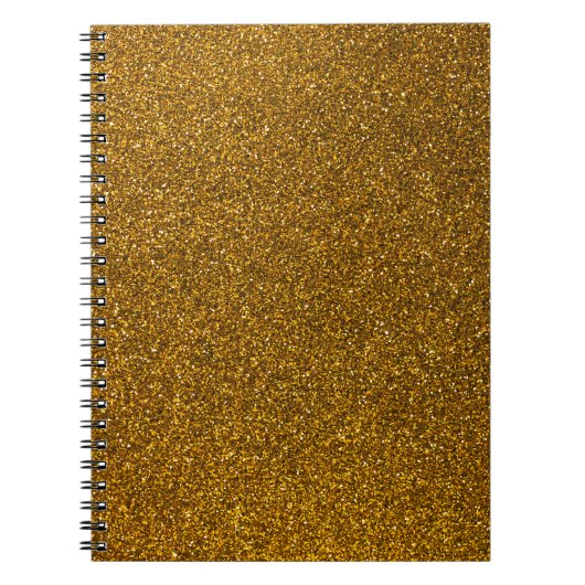 Gold Glitter Notitieboek (Voorkant)