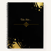 Gold Glitter Notitieboek (Voorkant)