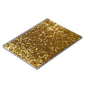 Gold Glitter Notitieboek (Linkerzijde)