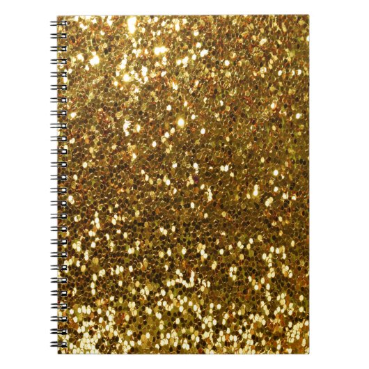 Gold Glitter Notitieboek (Voorkant)