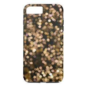 Gold Glitter Omber Plain - Aangepast iPhone 8/7 Plus Hoesje