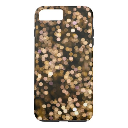 Gold Glitter Omber Plain - Aangepast Case-Mate iPhone Case (Achterkant)