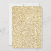 Gold Glitter "One" First Birthday Kaart (Achterkant)