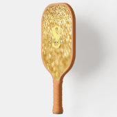 Gold glitter-ontwerp Elegant & stijlvolle aangepas Pickleball Paddle (Links)
